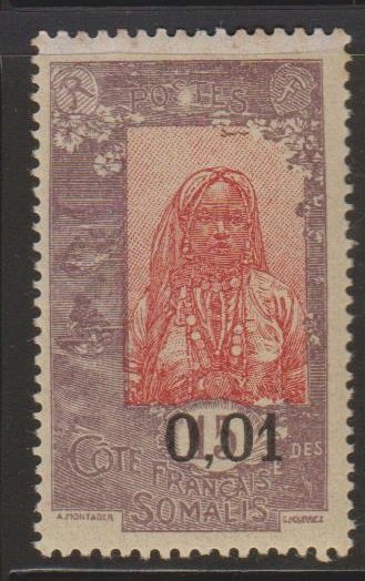 Somali Coast Sc#121 MNH - toned edges