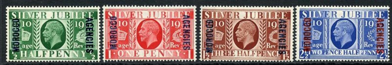 Morocco SG62/5 1935 Silver Jubilee SG69/71 M/M