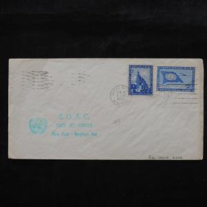ZS-W326 UNITED NATIONS - Fdc, 1960, Boac, Great Franking Airmail Cover