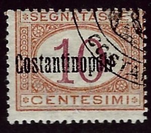 Italy Offices Constantinople SC J1 Used Fine SCV$110.00....Worth checking out!