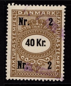 Denmark 1936 Cigar Revenues 40k Used Perf 12 - S36909