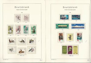 Germany DDR Stamp Collection on 24 Hingless Lighthouse Pages, 1967-69, JFZ