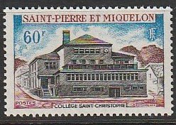 1969 St. Pierre and Miquelon - Sc 388 - MNH VF - 1 single-St Christopher College