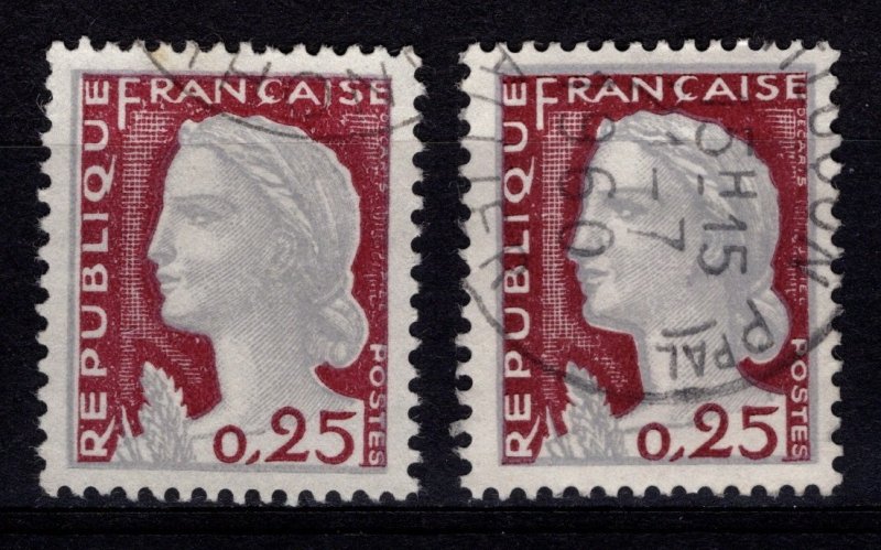 France 1960 Marianne Definitive, 25c incl. colour var. [Used]