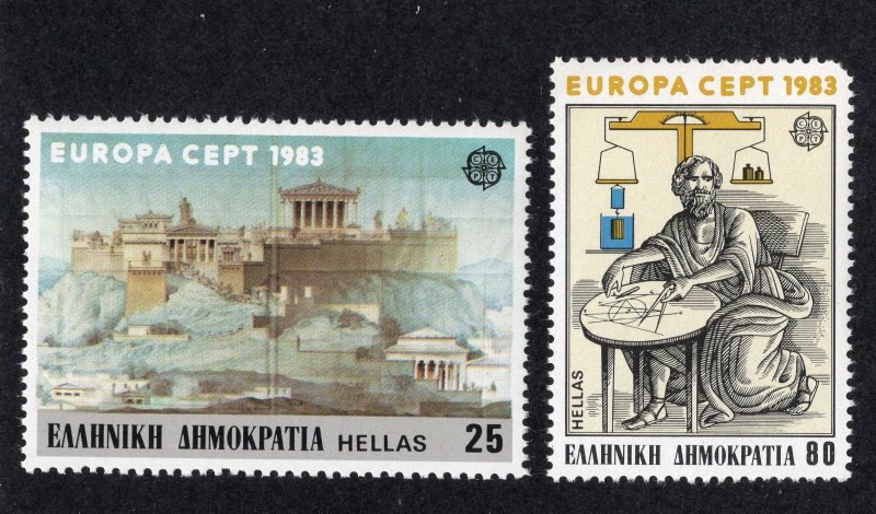 Greece 1983 Set of 2 Europa, Scott 1459-1460 MNH, value = $6.00