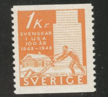 SWEDEN Scott 402 MNH** 1948 coil stamp 