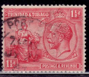 Trinidad & Tobago, 1922, Britannia & George V, 1 1/2p, Scott# 23, used