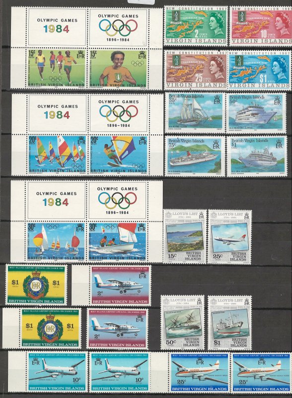 COLLECTION LOT # 4338 VIRGIN ISLANDS 26 MNH STAMPS 1967+ CV+$21 CLEARANCE