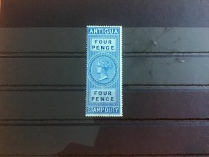 Antigua 1870 BF4 MNH 4 Pence Stamp Duty Stamp R39487