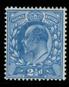 GB SGM18 (1) 1911 2 1/2 D Profundo Azul Brillante Harrison p15x14 Estampillada sin montar 