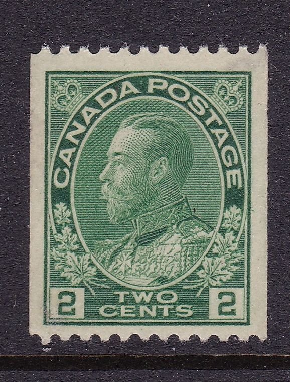 Canada Scott 133, 1924 KGV 2c Coil, Perf 12,VF MNH.  Scott $110