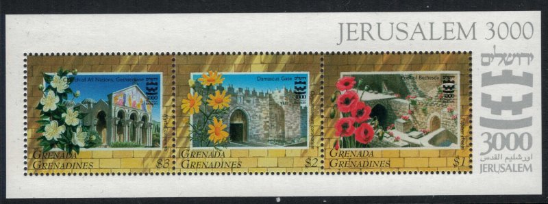 Grenada-Grenadines #1840-1* NH  CV $9.00 Jerusalem Souvenir Sheets