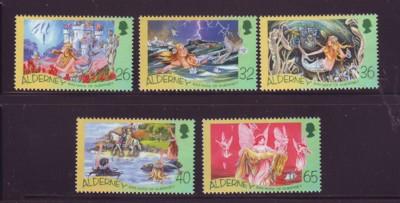 Alderney Sc 245-9 2005 H C  Andersen stamps mint NH