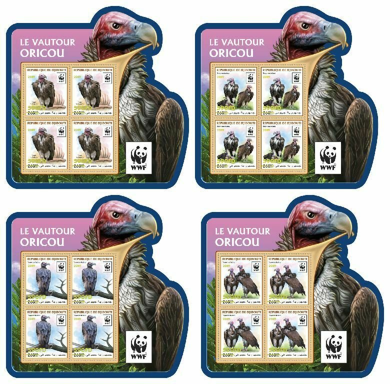 Z08 DJB190519c1 DJIBOUTI 2019 WWF Vulture MNH ** Postfrisch