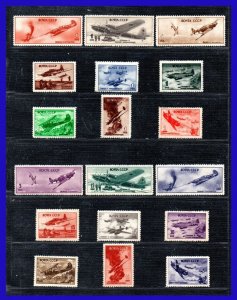 1945 - 1946 - Rusia - Sc. 992 A - 1001 - MNH - Aviones de combate - RU- 092 - 04