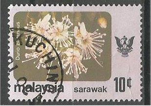 SARAWAK, 1979, used 10c, Flowers. Scott 251