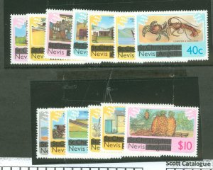 Nevis #100-112  Single (Complete Set)