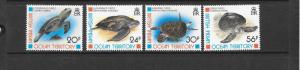 TURTLES - British Indian Ocean Territory #181-184  MNH