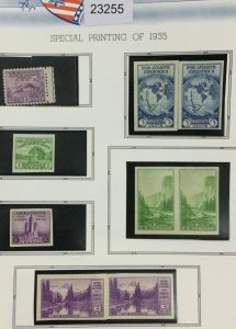 US STAMPS COLLECTIONS 1935 UNUSED LOT #23255