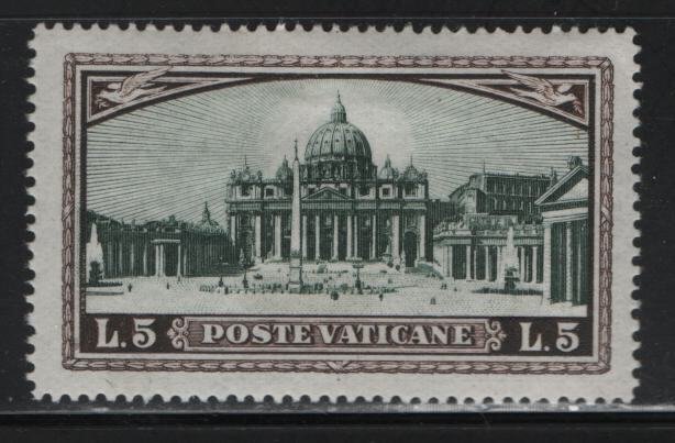 VATICAN CITY,  32  MINT HINGED  ST PETERS BASILICA ISSUE 1933