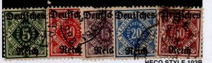 German States - O59-O63 Used