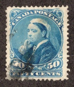 OAS-CNY 3203 CANADA SCOTT 47 $0.50 VICTORIA USED XF