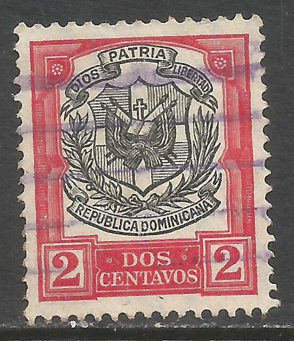 DOMINICAN REPUBLIC 180 VFU ARMS N618-6