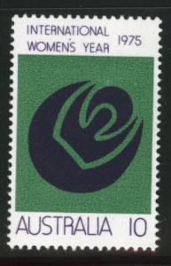 AUSTRALIA Scott 609 MH* 1975 Women's Year stamp