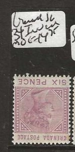 GRENADA   SG34   QV 6D INVERTED WATERMARK    MOG     P0127A H