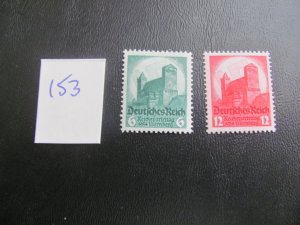 Germany 1934 MNH SC 442-443 SET VF/XF 85 EUROS (153)