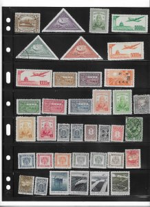 CHINA COLLECTION ON STOCK SHEET MINT/USED