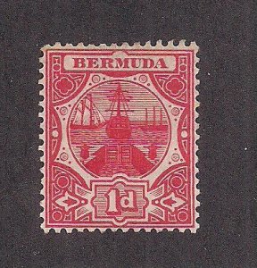 BERMUDA SC# 35   FVF/MOG 1908
