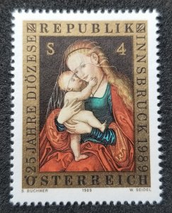 *FREE SHIP Austria 25th Anniv Of Diocese Of Innsbruck 1989 Painting (stamp) MNH