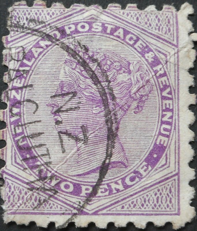 New Zealand 1893 2d with Lattey Livermore advert SG 219i used