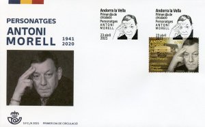 Spanish Andorra People Stamps 2021 FDC Antoni Morell Andorran Diplomat 1v Set