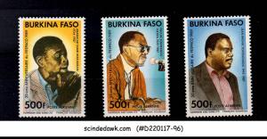 BURKINA FASO 1989 20th Ann Panafrican Film Festival FESPACO SCOTT#868-871 3V MNH