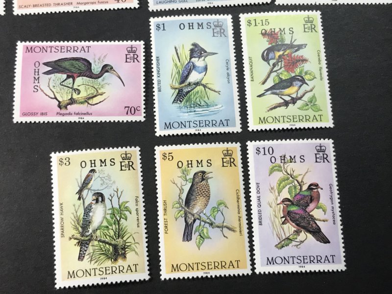 MONTSERRAT # O65-O78-MINT/NEVER HINGED-COMPLETE SET----OFFICIALS----1985