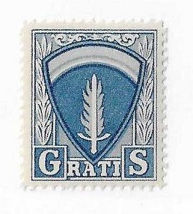 France  military permit stamp (TR#5)  gratis blue  NH VF