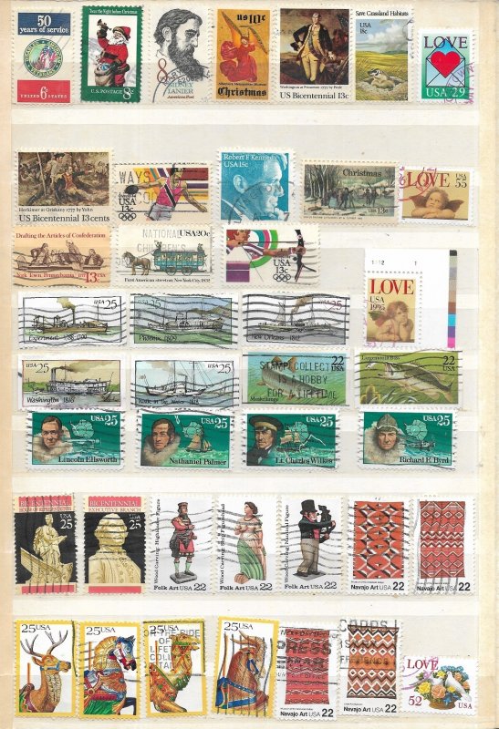 U.S. A 1956-2007 Collection of 183 Different + 1 Souvenir Sheet Used