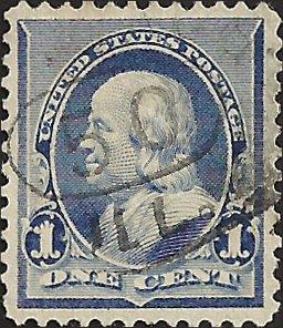 # 219 DULL BLUE USED BEN FRANKLIN
