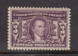 USA #325 Very Fine Never Hinged