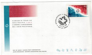 Canada 1997 FDC Stamps Scott 1658 Asia Pacific Telecommunication Antenna