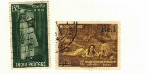 India #326, 371 used