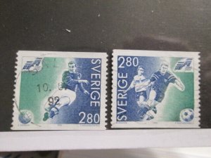 Sweden #1941-1942 used  2024 SCV = $0.50