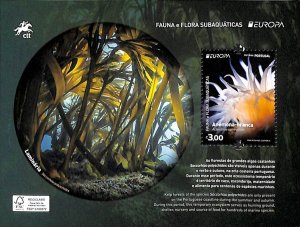 Portugal 2024, Europa, marine life s/s, MNH