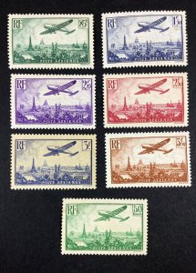 MOMEN: FRANCE SC #C8-C14 1936 AIRMAIL MINT OG NH LOT #68227