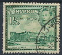 Cyprus  SG 155ab SC# 165  Used   Kyrenia  Harbour  see detail and scan
