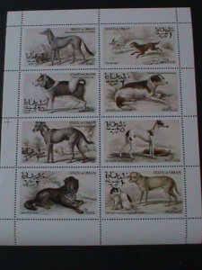 OMAN -WORLD FAMOUS.LOVELY DOGS MNH SHEET VF-EST.VALUE $12 LOWEREST PRICE