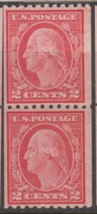 U.S. Scott #488 Washington Stamp - Mint Pair - IND
