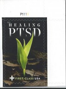 US B7 (mnh, w/plate #) (55+10¢) healing PTSD (2019)